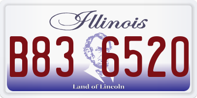 IL license plate B836520