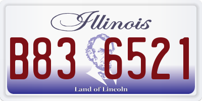 IL license plate B836521