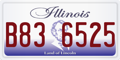 IL license plate B836525