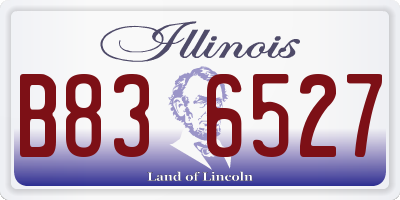 IL license plate B836527
