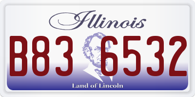 IL license plate B836532