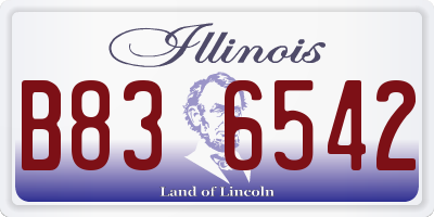 IL license plate B836542