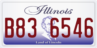 IL license plate B836546