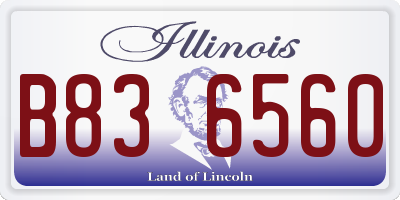 IL license plate B836560