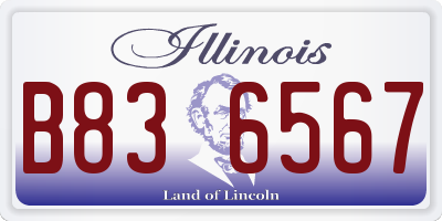 IL license plate B836567