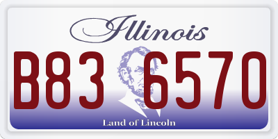 IL license plate B836570