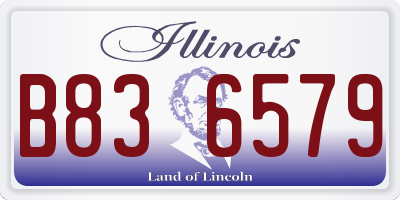 IL license plate B836579