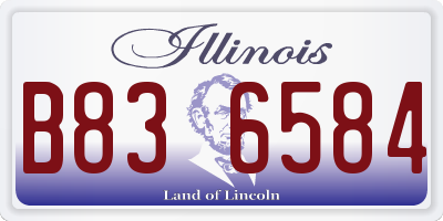 IL license plate B836584