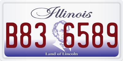 IL license plate B836589