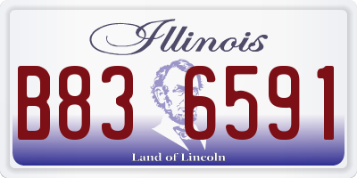 IL license plate B836591