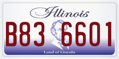 IL license plate B836601