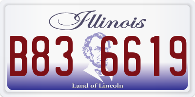 IL license plate B836619
