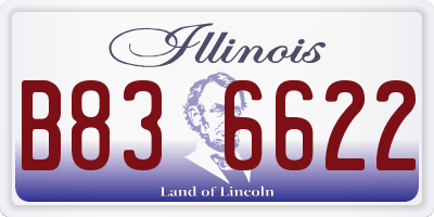 IL license plate B836622