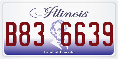 IL license plate B836639