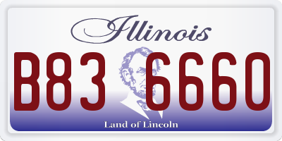 IL license plate B836660