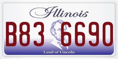 IL license plate B836690
