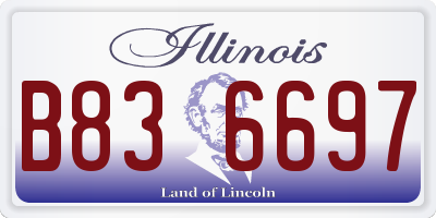 IL license plate B836697