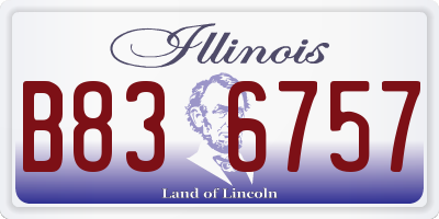 IL license plate B836757
