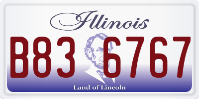 IL license plate B836767