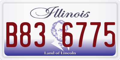 IL license plate B836775