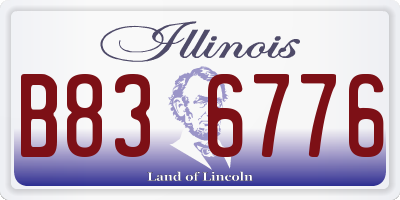 IL license plate B836776