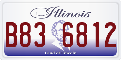 IL license plate B836812