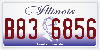 IL license plate B836856