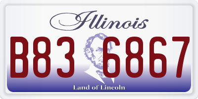 IL license plate B836867