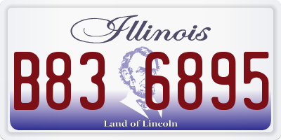 IL license plate B836895