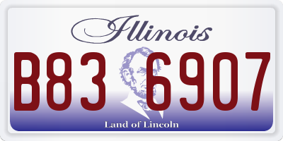 IL license plate B836907