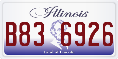 IL license plate B836926