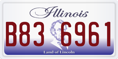IL license plate B836961