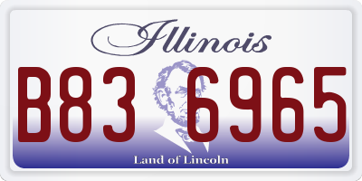 IL license plate B836965