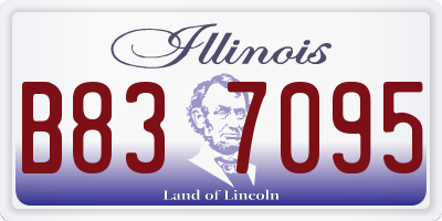 IL license plate B837095