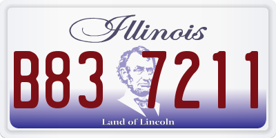 IL license plate B837211