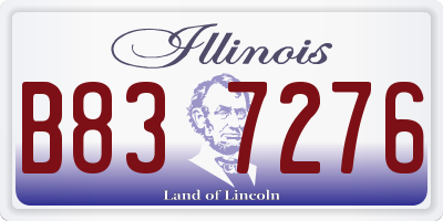 IL license plate B837276