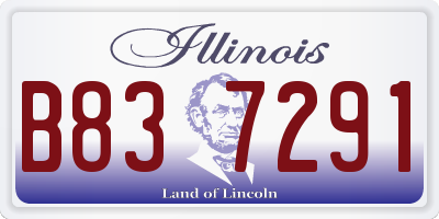 IL license plate B837291