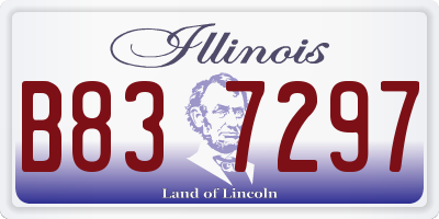 IL license plate B837297