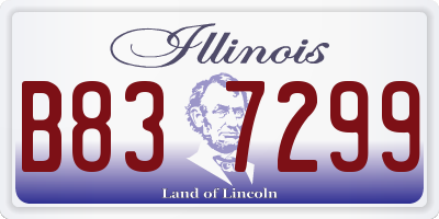 IL license plate B837299
