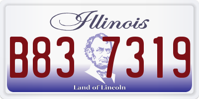 IL license plate B837319