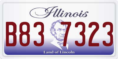 IL license plate B837323