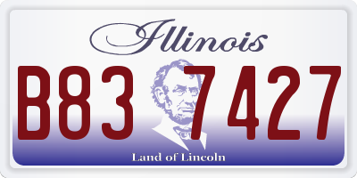IL license plate B837427