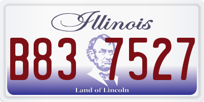 IL license plate B837527