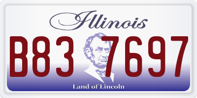 IL license plate B837697
