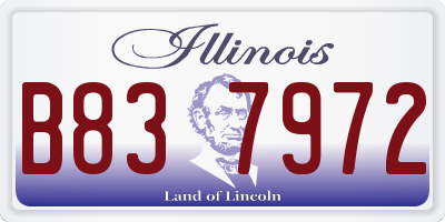 IL license plate B837972