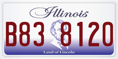 IL license plate B838120