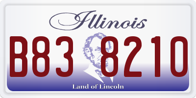 IL license plate B838210