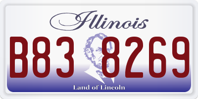 IL license plate B838269