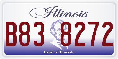 IL license plate B838272