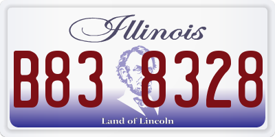 IL license plate B838328